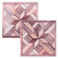 60Pcs Wood Grain Pattern Tile Sticker Self Adhesive Tiles Art Diagonal 3D Floor Sticker for Bathroom Kitchen Decor. 