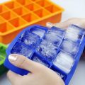 Easy Push Pop out Square Silicon Ice Cubes Tray. 