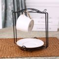 D0JA Kitchen Draining Rack Coffee Mug Glass Cup Plate Holder Stand Dish Storage Organizer Hanging Display Shelf. 