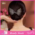 Elegant Bun Maker Exquisite Rhinestone Wings Hair Twister Non-slip Hairpin for Elegant Curls Hair Accessories. 