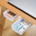Under Desk Drawer Organizer Pencil Tray Storage Box Table Hidden Stationery Pen Holder Case Self Stick for Office School Home. 