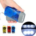 Home Camping Lamp Hand Pressing Torch Light Dynamo Crank Flashlight. 
