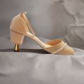 Women Sandals Luxury Crystal Pump Heels. 