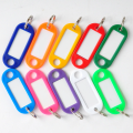 Tag Key chain 100Pcs Mix Colors Pack of 100 Tag Key rings or keychains Same Oval Shape Tag & Label Key rings. 