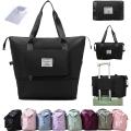 Large Capacity Folding Travel Bag, Travel Lightweight Waterproof Carry on Luggage Bags with Fixed Strap, Dry and Wet Separation Foldable Travel Duffel Bag for Weekender Overnight Sports Gym Bag. 
