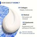 French snail essence, snail collagen, tense pdelicateiel, repairs damage, nourishes and softens the skin, eliminates acne scars. 