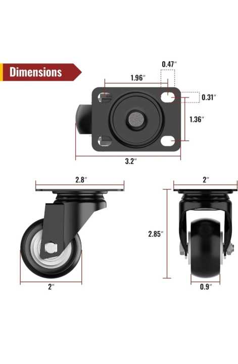 Wheels%20For%20Furniture,%20Soft%20Rubber%20Swivel%20with%20360%20degree%20rotation.%20Caster%20Wheels%20-%20Image%205