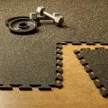 4 Pieces - High Quality Gym Floor Mat - Black  4 scare ft ( 2 x 2 Size ). 