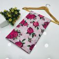SastaaE Unstitched 1 Piece Swiss Lawn Fabric All Over Floral Print For Ladies, Women's and Girls || Available In 5 Colors Unstitched Fabric For Women. 
