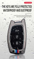 Hyundai Tucson / Elantra GLS Leather Alloy Metal Key Fob Cover Waterproof Protective Key Case- Stylish- Hot Selling- Gun Metal. 