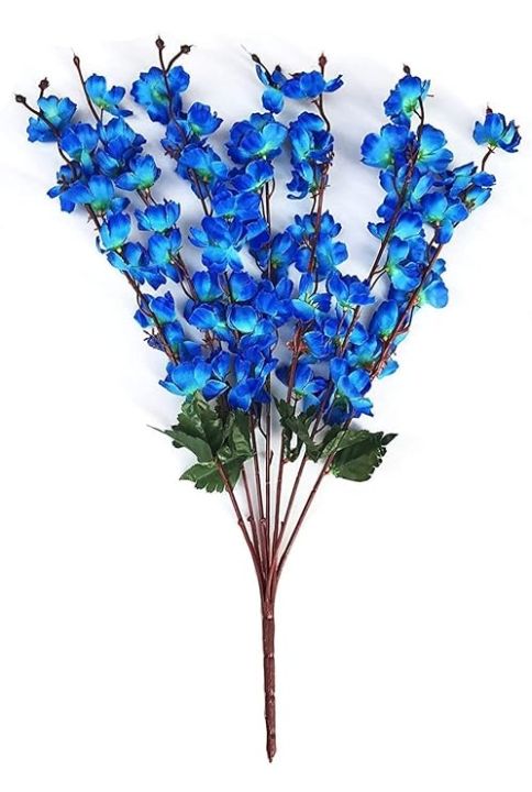 Artificial%20Flowers%20For%20Home%20Decor%20Office%20Decor%20Decoration%20Blossom%20Bunch%20All%20pictures%20are%20Original%20Blue%20-%20Image%203