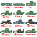 Dock Connector Charging Charger Port Board For Motorola Moto G5 G4 G6 G7 G8 G9 Play Plus One Macro Hyper Power USB Flex Cable. 