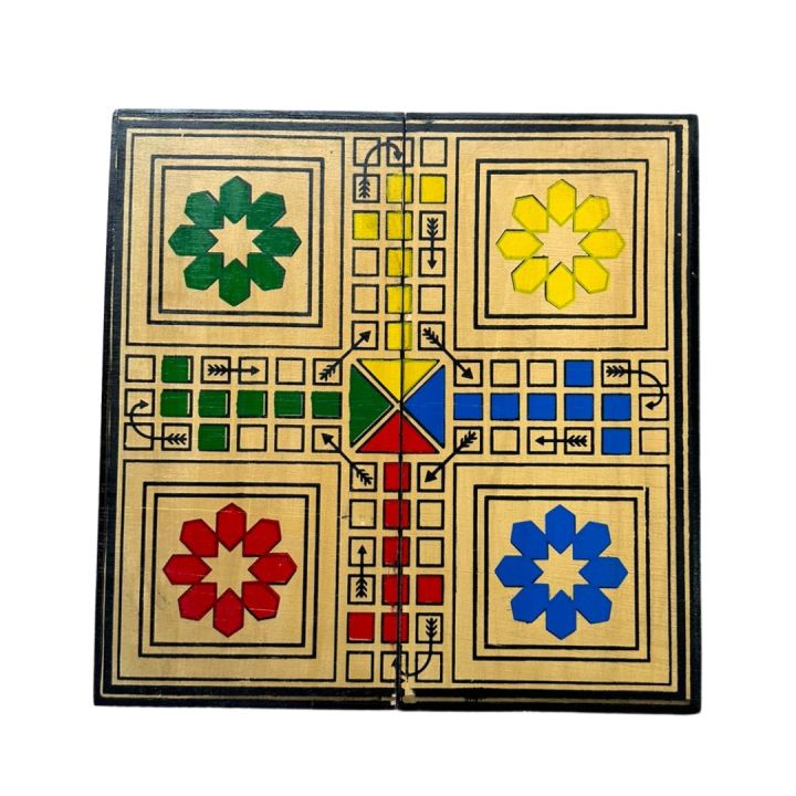 Wooden Ludo game-Frame Game For Family Children / Kids Ludo Board Game 4 Players & 2 Players (Standard)