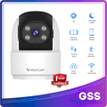 GSS CS996 3MP Indoor WiFi PT Smart Camera (Single Lens / Dual Lens) | 2K HD | Human Detection | Color Night Vision | Two Way Audio | Wireless CCTV. 