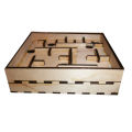 Laser Cut Handheld Marble wooden labyrinth maze game. 