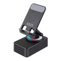 New Speaker Bluetooth M-1 Kisonli With Holder HP 360° Foldable RGB KISONLI SPEAKER BLUETOOTH M-1 PHONE HOLDER 360 FOLDABLE MOBILE RGB Phone Stand with Bluetooth Speaker | 360° Base Mobile Phone, Portable Audio Player, COMPUTER, Outdoor Karaoke Player. 