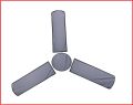 Ceiling Fan Covers Dustproof Fan Cover with Motor Cover Non Woven Fabric-Grey. 