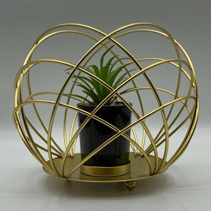 MULTIPURPOSE%20SPHERICAL%20GOLDEN%20METAL%20ROOM%20DECORATION%20ITEM%20WITH%20ARTIFICIAL%20FLOWER%20SUCCULENT%20PLANTER%20POT%20STAND%20-%20Image%204