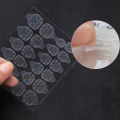 (Pack of 10) Nail Glue Stickers Double side, 24 double side transparent Flexible adhesive tape for women fake nails. 