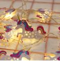 UNICORN FAIRY LIGHTS - BATTERY OPERATED FAIRY LIGHT - ROOM DECORATION FAIRY LIGHTS. 