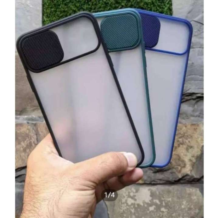 Iphone%207/8%20Window%20Shutter%20Slide%20Camera%20Lens%20Protective%20Case%20Shockproof%20Bumper%20Matte%20Back%20Cover%20-%20Image%204