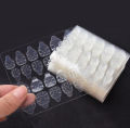 (Pack of 10) Nail Glue Stickers Double side, 24 double side transparent Flexible adhesive tape for women fake nails. 