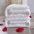 Set of 3 Luxury 100% Cotton White Color Hotel Bath Towels Textile Set. 