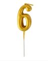 Gold Number Candle, 0 1 2 3 4 5 6 7 8 9 digital Number Birthday Candles Cake Topper Birthday Cake flag Decorations. 