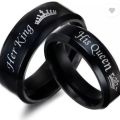 Couple Ring Her King And His Queen Rings Best gift for Valentine pack of 2 ringS with cute box. 