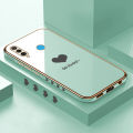 Luxury 6D Plating Soft Casing Silicone Square Frame Phone Case For Huawei P30 Lite Case Shiny Bling Back Cover Lover Heart Square Edge Pattern Design Soft Case + Free Lanyard. 