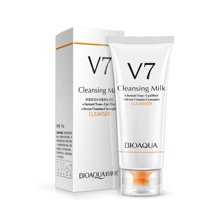 BIOAQUA V7 Cleansing Milk Face Wash Cleanser 100g - BQY94693