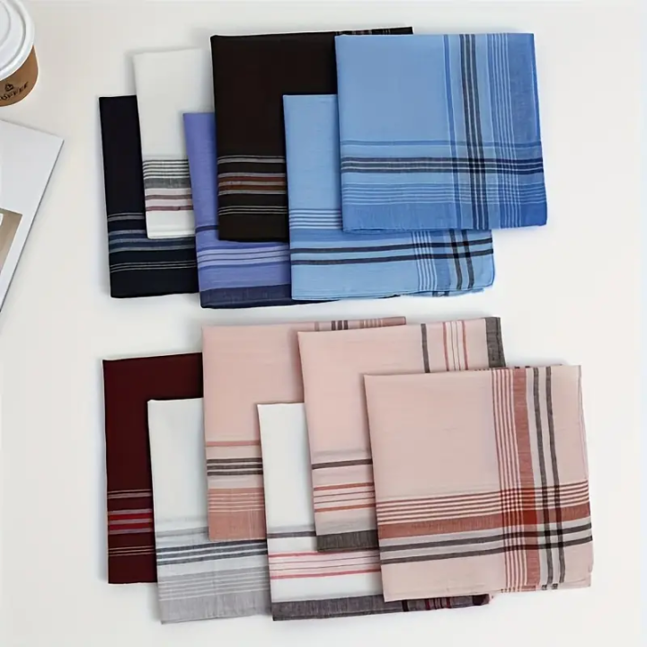 6-Pack%20Men'S%20Cotton%20Handkerchiefs,%20Elegant%20Plaid%20Design,%20Soft%20Woven%20Fabric,%20Lightweight,%20Sporty%20Style,%20Hand%20Washable%20-%20Perfect%20for%20Weddings,%20Outdoor%20Activities,%20Daily%20Use%20-%20Ideal%20Groomsmen%20&%20Outdoor%20Enthusiasts%20Gift%20-%20Image%203