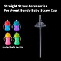 2pcs Drink Straight Straw Replacement Accessories for Avent Bendy Baby Straw Cup Baby Drink Bottle (no bottle).