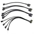 SATA 1 To 3 4 5 4-Pin Power Cable PC Computer Cooling Fan Splitter Hub Converter Adapter Extension Wire Cord. 