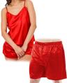 Valerie couple night suits pack of 2 set womens cami and mens boxer short silky satin nightwears for newly couples silky night dress silk couple sleep wear. 