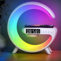 G63 Bluetooth Speaker Atmosphere Light Wireless Charger Bedside Music Wake-Up Light Bluetooth Sound Multiple Light Modes. 