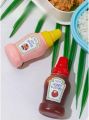 (Pack of 2) Mini Ketchup Mustard Squeeze Bottles - 25ml Capacity. 