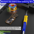 Mechanic DS6 40g 0.4mm for Electronic Soldering Iron Welding High Purity No-clean Rosin Solder Wire by Electrica. 