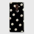 Nokia_ 7 Plus Cover - Matte Finish - White Bloom Flowers with Black Background Printed Hard Case With Life Time Colors Guarantee. 