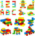 200 Pcs - Educational Building Blocks Toys Set Plastic Square Kids Building Bricks Classic For Kids Boys and Girls - Educational Buildings Block Toy Sets. 