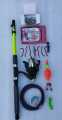 122 PCS WITH FULL COMBO FISHING ROD & REEL SET FOR BEGINNERS  WITH 4000 SERIES REEL AND 210CM FISHING ROD. 