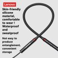 Lenovo HE05X (HE05 Pro) Neckband Sports Bluetooth 5.0 In-Ear Earphone True Wireless Earbuds Headphone Handfree IPX5 Long Battery Headset with mic earpieces Auido TWS Earpods. 