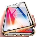 Apple iPhone 7 Plus / 8 Plus Luxury Magnetic Adsorption Case Back Cover - Gold. 