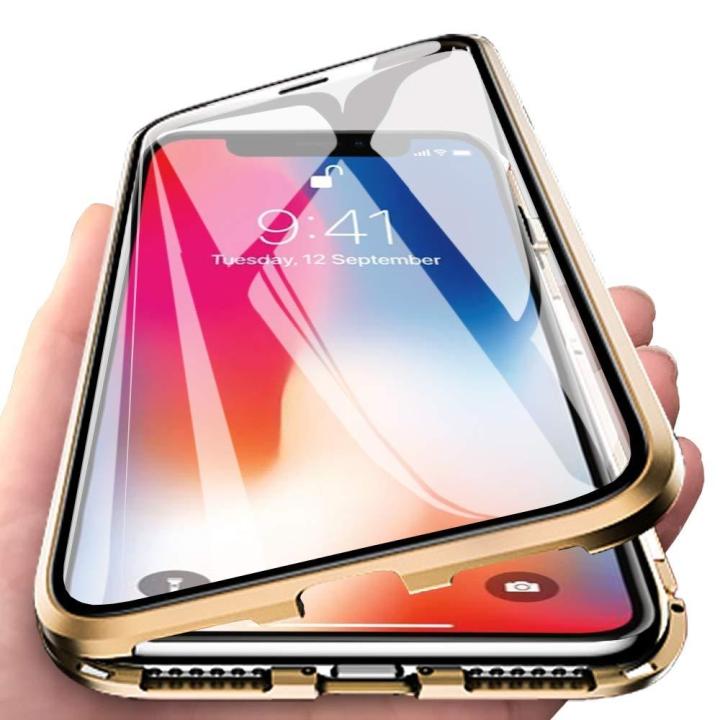 Apple%20iPhone%207%20Plus%20/%208%20Plus%20Luxury%20Magnetic%20Adsorption%20Case%20Back%20Cover%20-%20Gold%20-%20Image%202