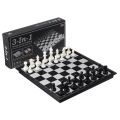 Chess / Checkers / Backgammon 3 in 1 Set, Hoshin Portable Folding Travel Magnetic Chess Board for Kids. 