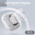 Air 31 Wireless Earbuds Transparent Bluetooth 5.3 Crystal Airpods Wireless Headset Charging Case Heavy Bass Stereo Earphones with Noise Reduction Microphone Waterproof Headphone LED Digital Display. 