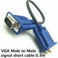 30cm 50cm VGA Cable Male to MaleBraided Shielding High Premium HDTV VGA computer tv display signal short cable 0.3m/0.5m. 