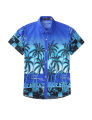 elegantstunning Unisex Lovers Beach Shirt Hawaiian Scenery Casual Couple Tops. 