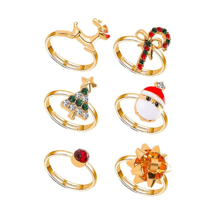 New Adjule Ring Adjule Delicate Cartoon Chrit anta Ring