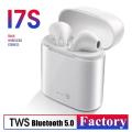 i7S Bluetooth Wireless Earphone Headsets Twins Stereo Earpiece with Microphone For All Mobile Phones. 